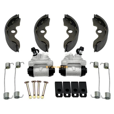 Cilindro de rueda de freno delantero y zapatas de freno pasadores de resortes para Honda Recon 250 TRX250 Foto 1 de 4