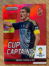 2014 World Cup Panini Prizm #14 Iker Casillas Cup Captains Spain Red 76/149