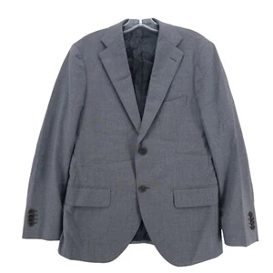 PROPER CLOTH Gray 100% Merino Wool Jacket Sport Coat Blazer Size 36S - Picture 1 of 7
