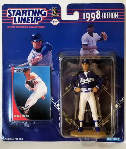 1998 Starting Lineup Hideo Nomo Los Angeles Dodgers SLU Kenner Sports Figure Cover