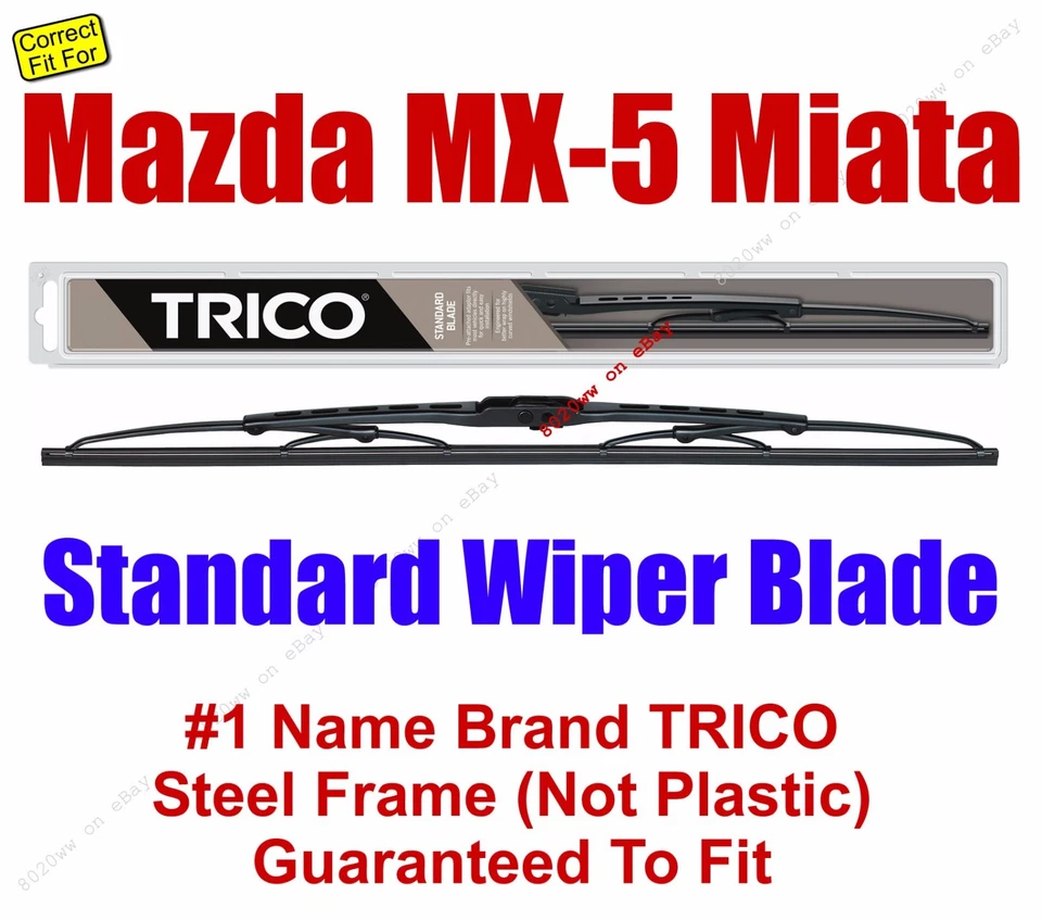 Escobilla limpiaparabrisas grado estándar - apta para Mazda MX-5 Miata 1990-2015 (cantidad 1) - 30180 Foto 1 de 1