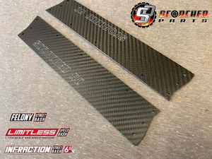 Carbon Fibre Side Infills / Side Skirts for Arrma Infraction / Limitless / GT - Picture 1 of 8
