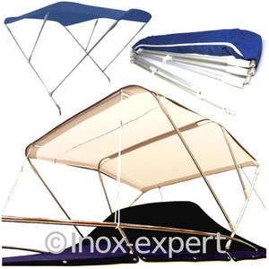 Boots-Verdeck Klapp-Sonnensegel Sonnenverdeck Sonnenschutz Sonnendach Bimini-Top - Bild 1 von 5