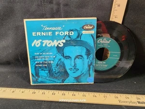 Tennessee Ernie Ford 16 Tons 45 Record Tested Plays - Picture 1 of 1