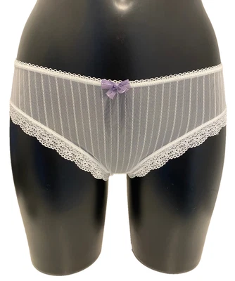 Calzoncillos Miss Mandalay Layla Marfil Reino Unido 12 Medianos Cortos Transparentes Transparentes Bragas Foto 1 de 4