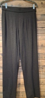 M&S Marks and Spencer Jersey Straight Leg Trousers With Stretch Size 10 - Image 1 of 4