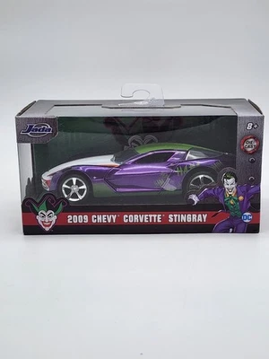 Jada Toys Hollywood Rides 2009 Chevrolet Corvette Stingray The Joker 1:24 - New - Image 1 of 4