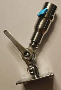 Adjustable 316 Stainless Starlink Pole Mount - Yacht Ship RV Marine No Hardware - Picture 1 of 8