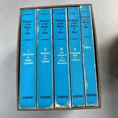 Complete Set of Dictionary Of The History of Ideas Vol 1-4,Index,Slipcase,1974 - Image 1 of 4