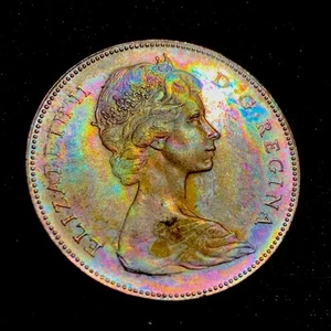 1967 — CANADA PROOF SILVER DOLLAR — UNCIRCULATED TONING COINS - Picture 1 of 5