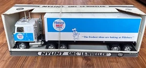 Vintage Nylint Pillsbury's Best Pressed Steel Semi Trailer Large NEW - Bild 1 von 7
