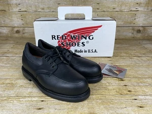 Zapatos postales vintage Red Wing Postman para hombre 8 D cuero negro punta de acero 4408 + caja - Imagen 1 de 11