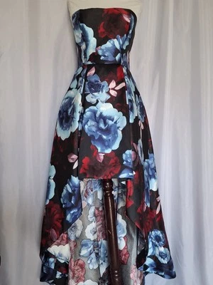 Speechless High Low Strapless Floral Formal Prom Pageant Dress Junior Size 7 New - Image 1 of 4