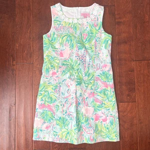 Lilly Pulitzer Mini Mila Girls Size 12 Sleeveless Shift Dress Multicolor / Lined - Picture 1 of 7
