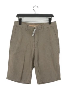 Ted Baker Men's Shorts W 34 in Green Checkered 100% Cotton Chino - Picture 1 of 5