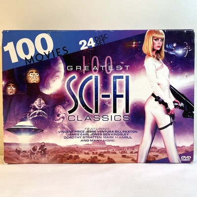 100 GREATEST SCI-FI CLASSICS (DVD) Action Adventure Aliens Monsters Fantasy NEW - Image 1 of 4