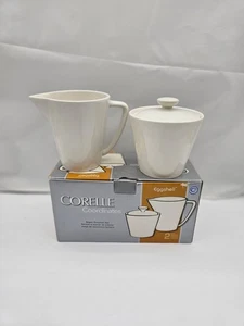 CORELLE Koordinaten Zucker- und Milchkännchen-Set Eierschale bezaubernder Landhausstil - Bild 1 von 6