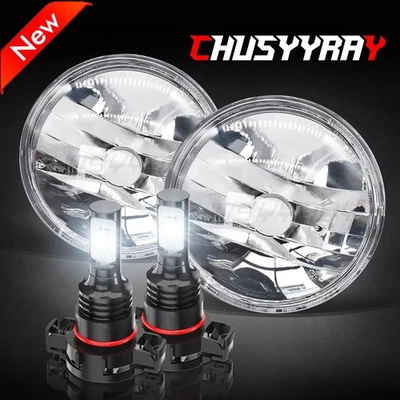 For 2007-2014 Chevy Tahoe Suburban GMC Yukon XL 1500 Chrome LED Fog Lights - Image 1 of 4