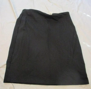 Women Size 8 GRACE Black Pencil Skirt Back Zipper Stretch Knit Above Knee - Picture 1 of 4