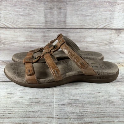 Sandalias Taos Prize 4 para mujer talla 7 de cuero marrón Foto 1 de 4