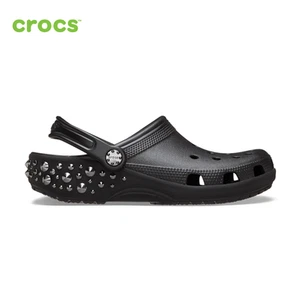 NEW CROCS Classic Studded Clog 211596-001 Black - Picture 1 of 7