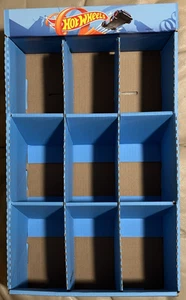 Expositor tienda de cartón Hot Wheels AZUL REMITENTE 9 RANURAS - Imagen 1 de 2