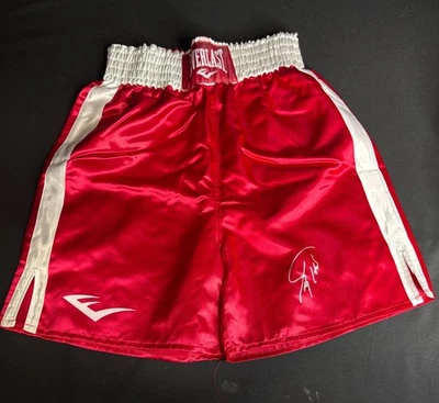 Larry Holmes Signed Everlast Red Boxing Shorts PSA AP47215 - Image 1 of 3