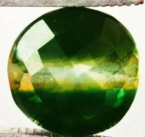 16.60 Cts. Natural Brazilian Bi-Color Tourmaline Round Shape Certified Gemstone - Foto 1 di 4