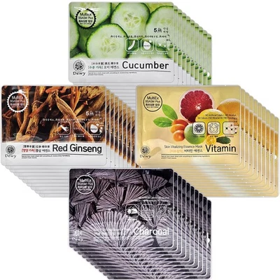 40pcs Facial Skin Care Moisture Korean Beauty Face Mask Sheets mix Set (4types) - Image 1 of 4