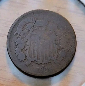 1869 2 Cent Piece - Picture 1 of 2