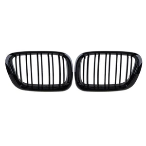 Black Front Grille Grill Front Hood Bumper Kidney Grilles For BMW E53 X5 2000-03 - Picture 1 of 6