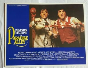 Paradise Alley 1978 4 tarjetas de vestíbulo de colección Sylvester Stallone, Armand Assante - Imagen 1 de 4
