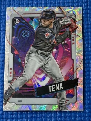 Jose Tena 2024 Topps Cosmic Chrome Nucleus Refractor RC #8 Guardians - Image 1 of 2