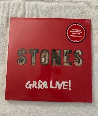 THE ROLLING STONES - GRRR LIVE! - 3-LP - 180G - RED VINYL - RARE - BRAND NEW! - Image 1 of 2