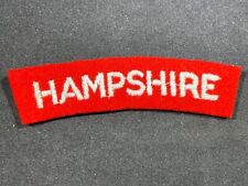 WW2 WWII British English Hampshire Regiment Shoulder Title Insignia Patch