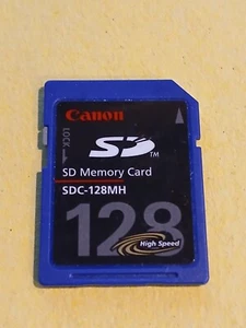Canon 128MB MEGABYTE High Speed SD SDC-128MH Genuine Camera Memory Card - Picture 1 of 1