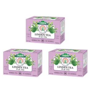 Tadin Herbal Linden Tea. Relaxation and Sleep Aid. 24 Bags. 0.85 oz. Pack of 3 - Picture 1 of 7