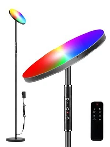 Floor Lamp 36w Colored And White Light 2 In 1 Led Floor Lamp With Remote Torchie - Picture 1 of 8