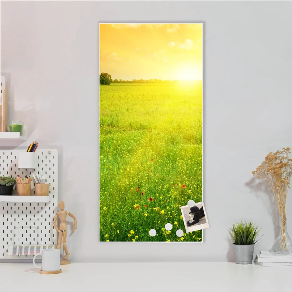 banjado Design Magnetwand aus Metall Motiv Pinnwand Magnettafel Guten Morgen 2 - Bild 1 von 1