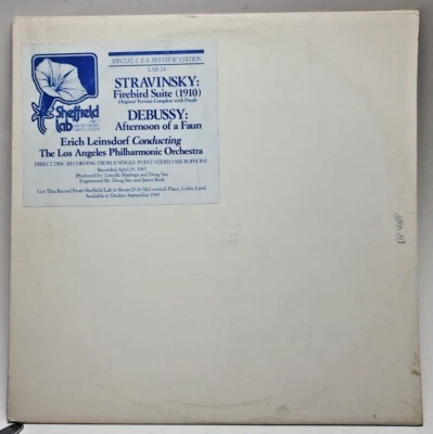 Erich Leinsdorf Stravinsky Firebird Suite Debussy 1985 Sheffield Lab 24 Promo - Image 1 of 4