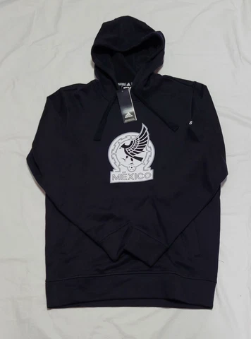 Adidas Mens Mexico Hoodie 2022 HR7083  black Fleece Hoody Sweatshirt Cover