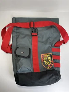 Harry Potter Gryffindor Book Bag/Backpack Open Top Clasp Snap Button Pocket - Picture 1 of 12