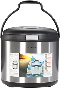Stainless Steel Thermal Cooker,Black,7 Qt.,Txm-70Cfzr - Picture 1 of 13