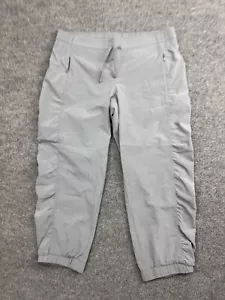 Athleta a Vina Capri Pants Women's 8 Gray Pull On Yoga Pants Drawstring NWT - Picture 1 of 11