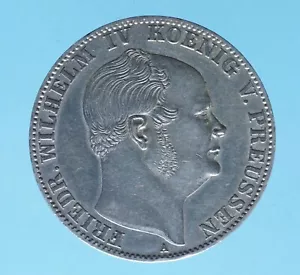 GERMANIA PRUSSIA TALLERO 1859 CURRENCY COINS MONETA ARGENTO EUROPE STATE - Imagen 1 de 2