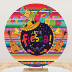 Round Mexican Fiesta Backdrop Carnival Festival Party Photo Background Banner