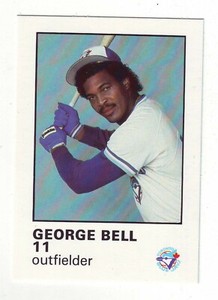 1987 Toronto Blue Jays Fire Safety GEORGE BELL - Free Shipping!