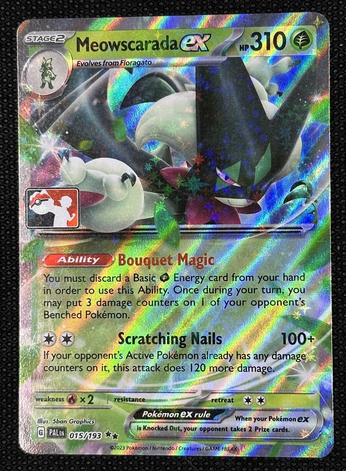 Meowscarada 015/193 Stamped Cosmos Holo Play Prize Series 4 Pokemon Play! NM - Image 1 of 1