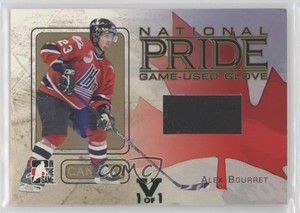 2006-07 ITG Heroes and Prospects Gold Vault Emerald 1/1 Alex Bourret #NP-04 0c2