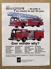 1983 Seagrave Fire Apparatus original American sales leaflet/brochure